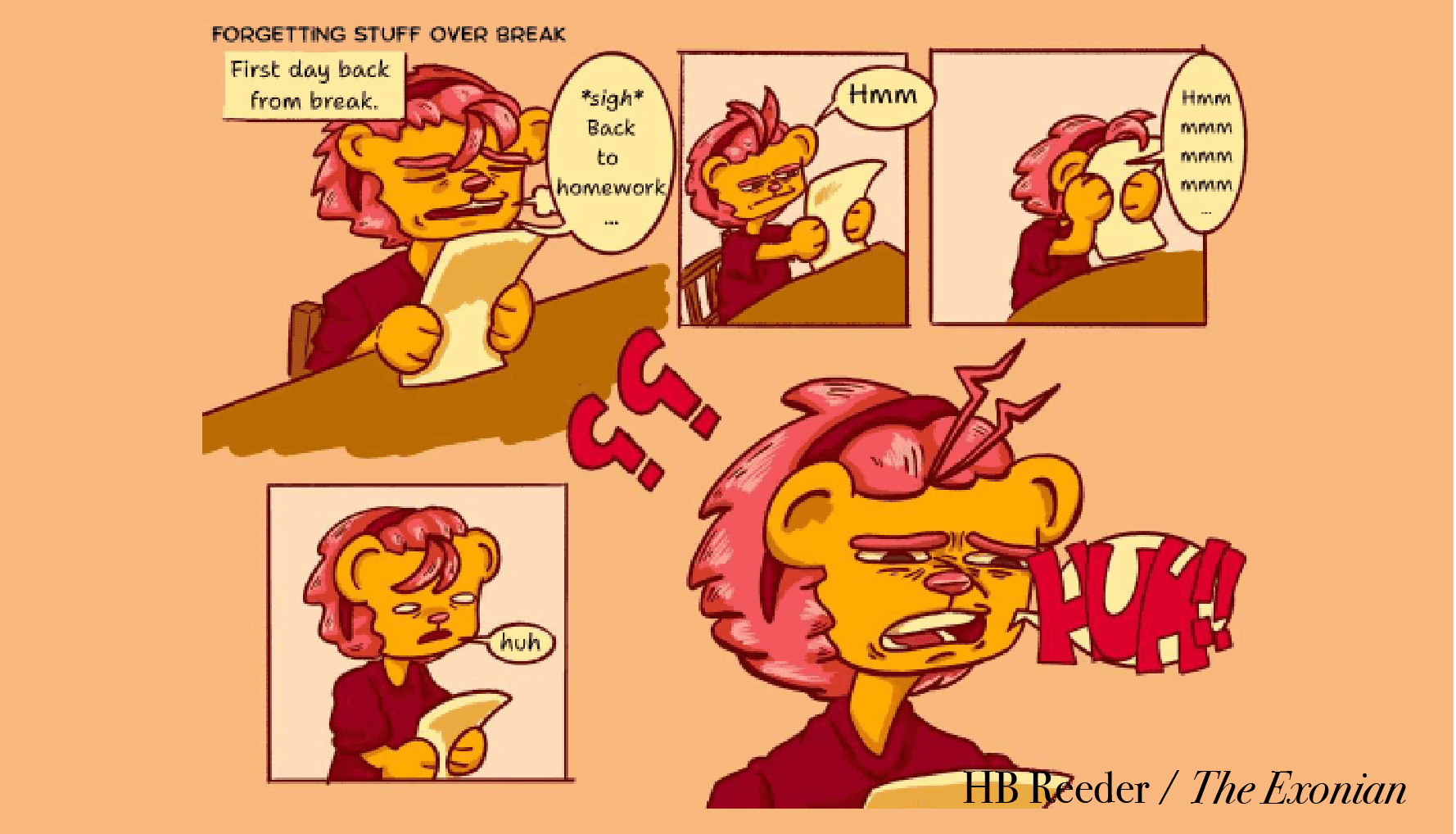 “Class dismissed.”
A thought flashes: Which dining hall should I go to?